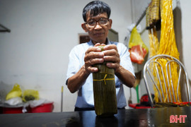 Gói giò bột - gói trọn hương vị Tết quê ở Hà Tĩnh