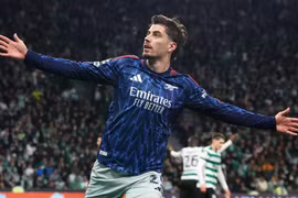 Havertz tỏa sáng phút bù giờ, Arsenal rộng cửa vào bán kết