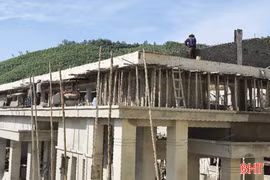 Dự án nâng cấp trường học ở Hương Sơn được thi công trở lại