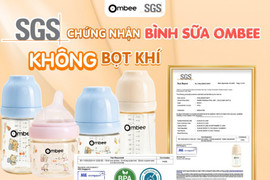 Bình sữa Ombee đạt chứng nhận không bọt khí bởi SGS - tập đoàn kiểm định và chứng nhận sản phẩm hàng đầu thế giới