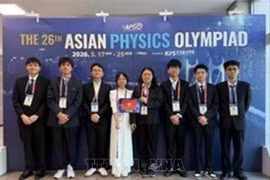 Việt Nam nằm trong Top 8 Olympic Vật lí châu Á lần thứ 26