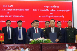 Hà Tĩnh và Thủ đô Viêng Chăn tăng cường hợp tác tìm kiếm, quy tập hài cốt liệt sỹ