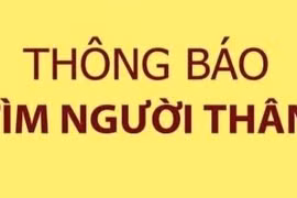 Thông báo tìm người thân