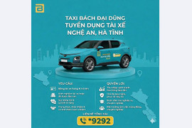 Taxi Bách Đại Dũng tuyển dụng tài xế taxi điện VinFast