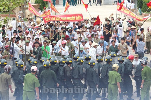 Công an huyện Đức Thọ thực hành xử trí tình huống A2