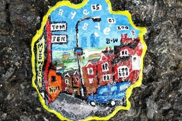 sang tac nghe thuat tren ba keo cao su