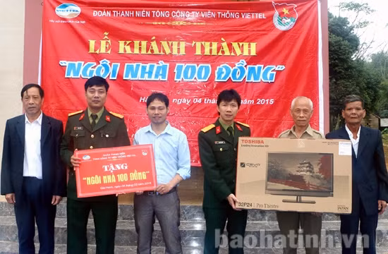 Viettel Hà Tĩnh khánh thành “Ngôi nhà 100 đồng” ảnh 1