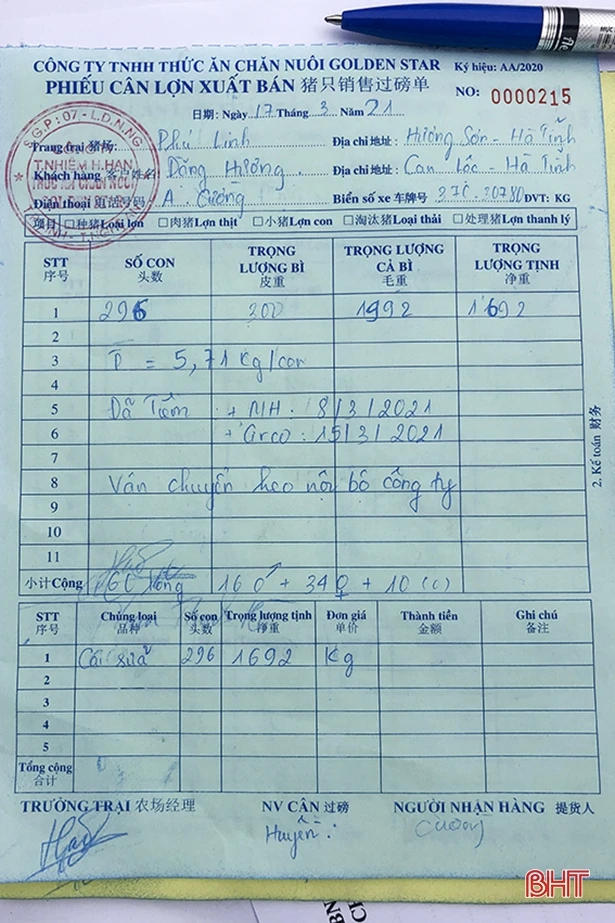 Hà Tĩnh: Xe ô tô chở 296 con lợn “thông chốt” kiểm dịch