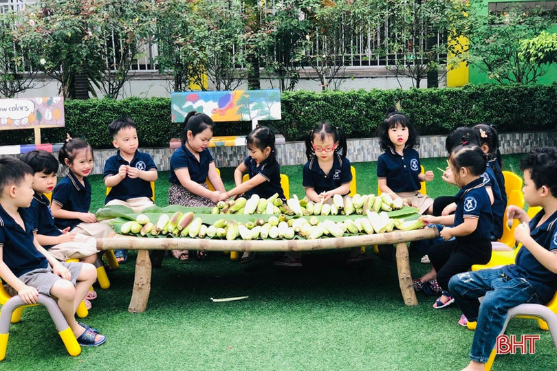 Ngày hội nông trại xanh” của các bé mầm non Trung Kiên