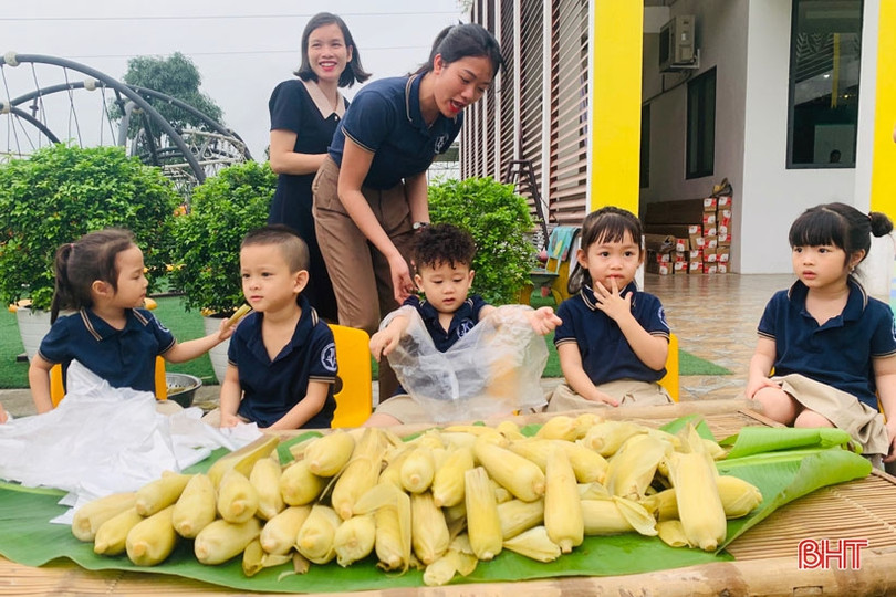 Ngày hội nông trại xanh” của các bé mầm non Trung Kiên