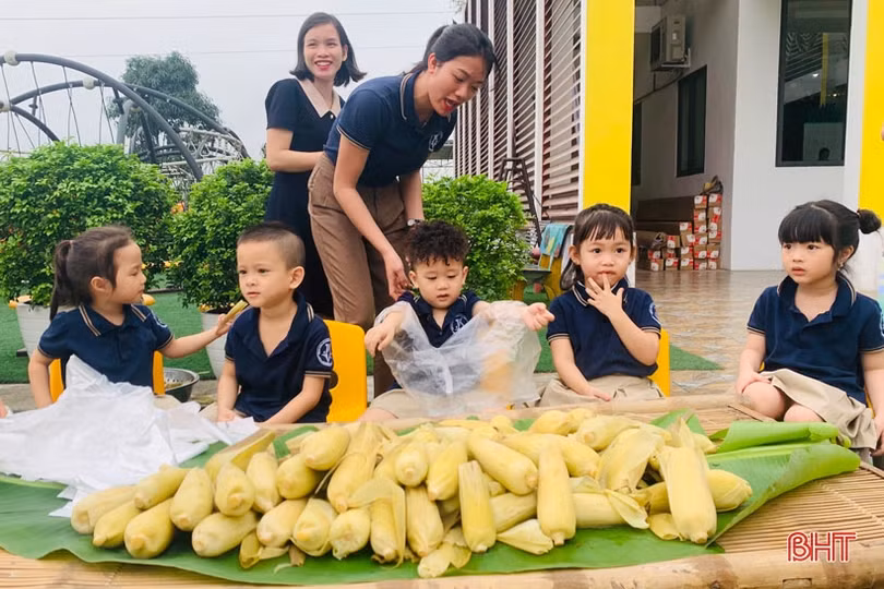 Ngày hội nông trại xanh” của các bé mầm non Trung Kiên