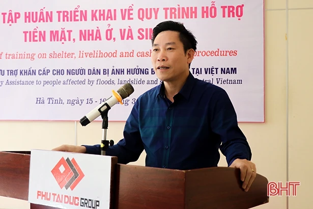 Hơn 1.000 hộ dân hưởng lợi dự án cứu trợ khẩn cấp cho người dân vùng lũ