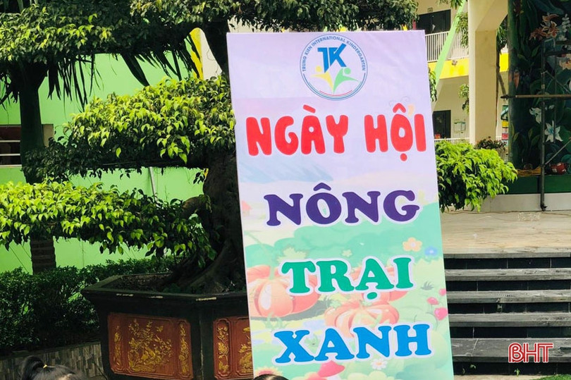 Ngày hội nông trại xanh” của các bé mầm non Trung Kiên