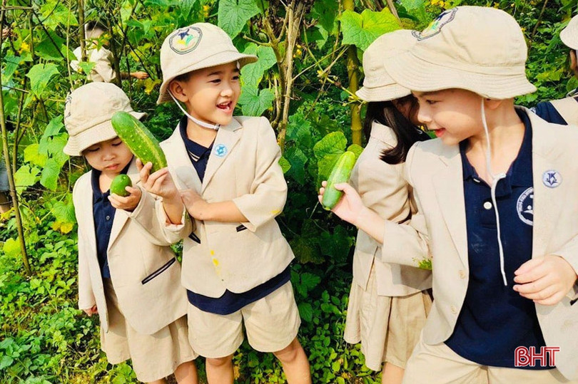 Ngày hội nông trại xanh” của các bé mầm non Trung Kiên