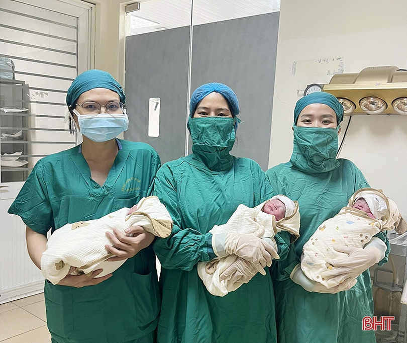 Bệnh viện đa khoa tỉnh Hà Tĩnh mổ đẻ an toàn ca sinh 3