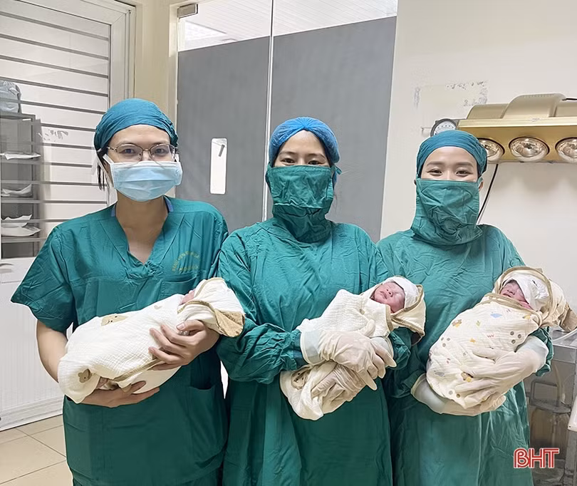Bệnh viện đa khoa tỉnh Hà Tĩnh mổ đẻ an toàn ca sinh 3