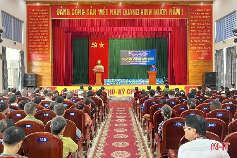 Địa phương đầu tiên ở Hương Sơn triển khai ngày hội chuyển đổi số