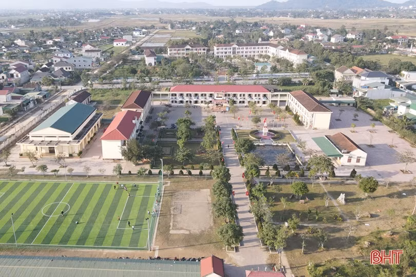 Lộc Hà huy động hơn 670 tỷ đồng xây dựng trường lớp để đạt “mục tiêu kép”