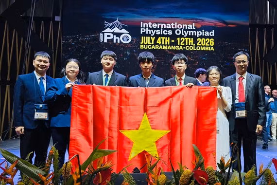 Việt Nam lần đầu vào top 7 Olympic Vật lý quốc tế