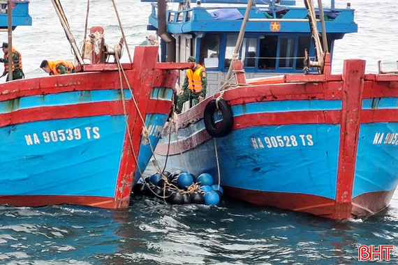 Bắt giữ 2 tàu giã cào khai thác hải sản trái phép