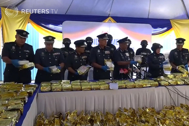 Malaysia thu giữ lượng ma túy đá kỷ lục