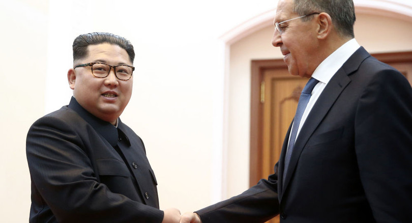 Hình ảnh về chuyến thăm bất ngờ của Ngoại trưởng Nga tới Triều Tiên