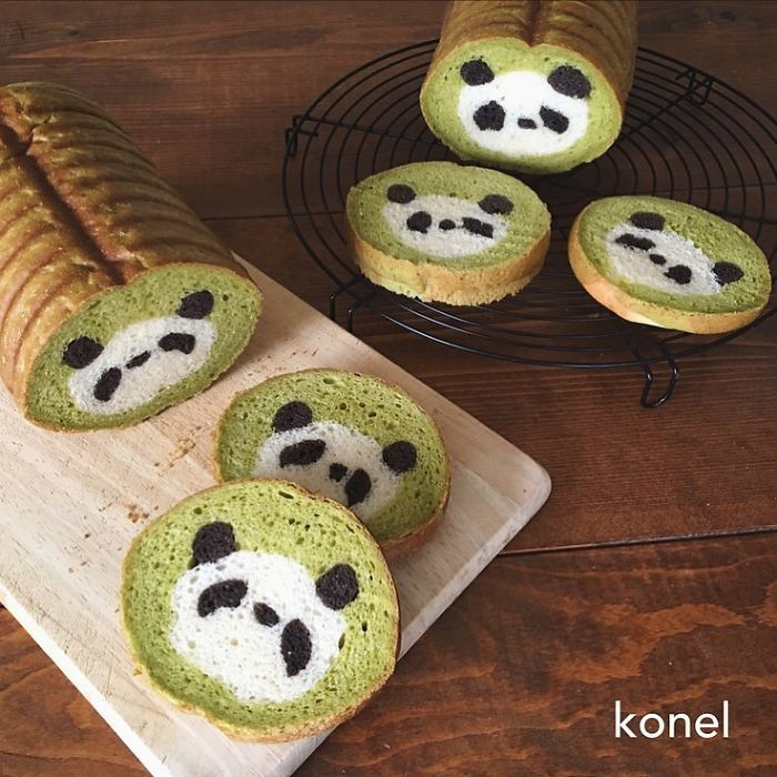 Bà mẹ Nhật đưa tranh vẽ vào lõi bánh mì