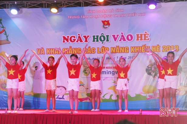 Sôi động ngày hội vào hè của thiếu nhi thành phố Hà Tĩnh