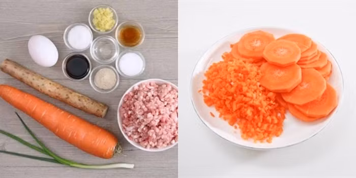 Ngon ngọt lạ miệng với thịt viên cà rốt hấp đậm vị đưa cơm