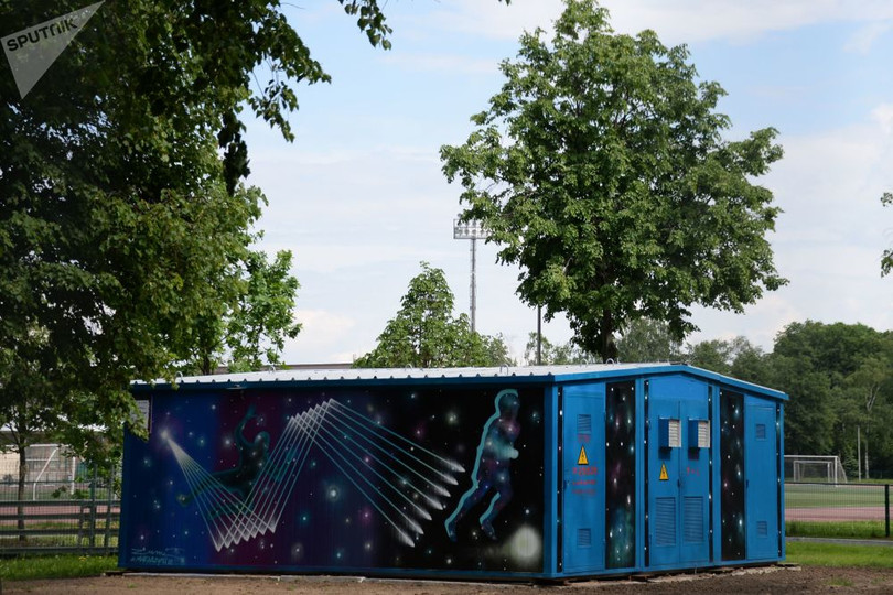 Nga khuấy động World Cup bằng tranh graffiti chủ đề bóng đá