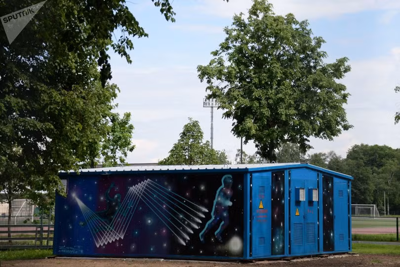 Nga khuấy động World Cup bằng tranh graffiti chủ đề bóng đá