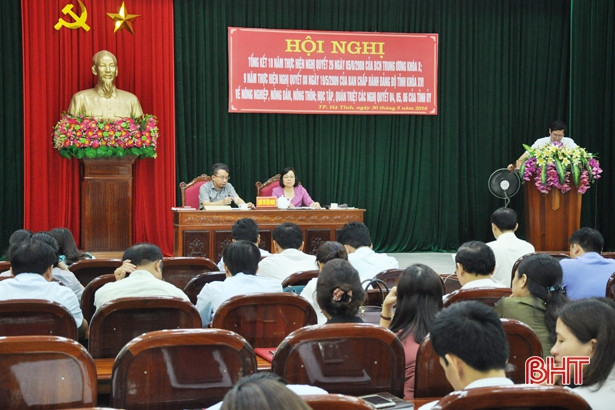 TP Hà Tĩnh phát triển nông nghiệp bền vững, TM&DV theo hướng hiện đại