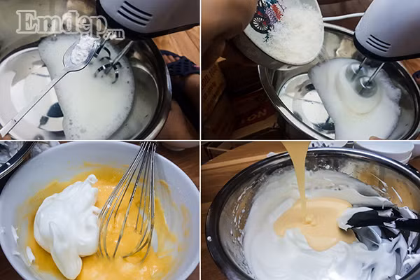 Bí quyết làm bánh bông lan trứng muối sốt dầu béo ngậy tan ngay trong miệng