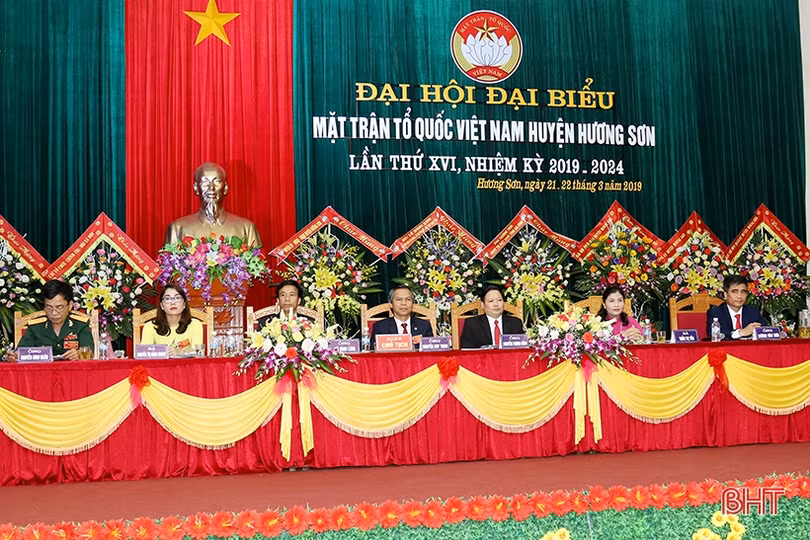 Hoàn thành Đại hội MTTQ huyện Hương Sơn, ông Nguyễn Thành Đồng tái cử chủ tịch