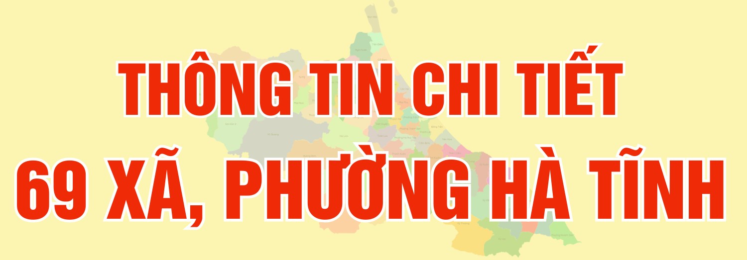 69 xã phường Hà Tĩnh