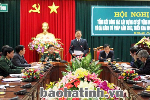 Phó Bí thư Thường trực Tỉnh ủy Đinh Xuân Việt: BCĐ xây dựng cơ sở vững mạnh toàn diện và BCĐ cải cách tư pháp các cấp cần làm tốt dự báo, nắm chắc tình hình, kịp thời có các giải pháp hữu hiệu để giải quyết tốt các vấn đề nảy sinh từ cơ sở