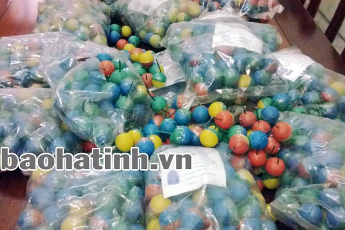 Tang vật pháo nổ bị cơ quan công an thu giữ