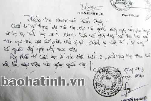 Ý kiến phê chuẩn các khoản thu đóng góp tự nguyện đầu năm của Thường trực HĐND xã Cẩm Nhượng.