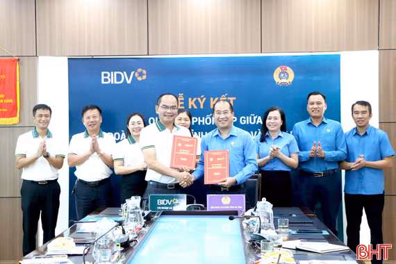 LĐLĐ tỉnh và BIDV Hà Tĩnh hợp tác nâng cao chất lượng phục vụ đoàn viên, người lao động
