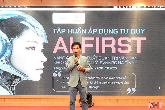 Công ty Điện lực Hà Tĩnh mở lớp đào tạo sử dụng AI vào công việc