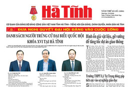 Báo in Hà Tĩnh ngày 23/3/2026