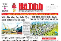 Báo in Hà Tĩnh ngày 8/12/2025
