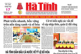 Báo in Hà Tĩnh ngày 17/12/2025