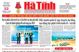 Báo in Hà Tĩnh ngày 22/12/2025