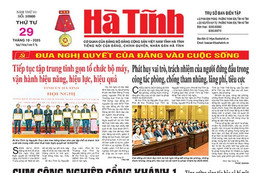Báo in Hà Tĩnh ngày 29/10/2025