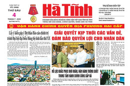 Báo in Hà Tĩnh ngày 4/7/2025