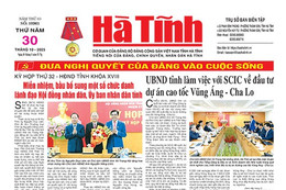 Báo in Hà Tĩnh ngày 30/10/2025