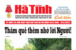Báo in Hà Tĩnh cuối tuần ngày 17/5/2025