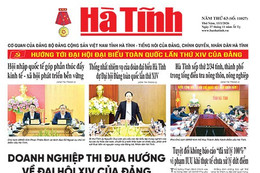 Báo in Hà Tĩnh ngày 15/1/2026