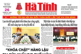 Báo in Hà Tĩnh ngày 26/12/2025